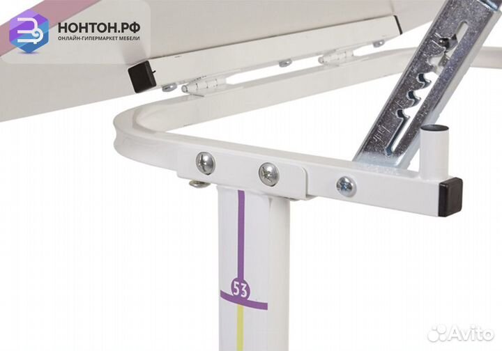 Парта-трансформер Polini kids Simple белый / розов