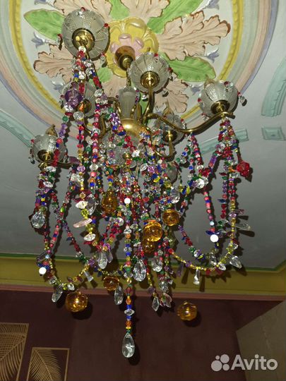 Люстра винтаж СССР рестайлинг ручная работа