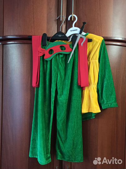 Костюм карнавальный черепашка - ниндзя (Рафаэль)