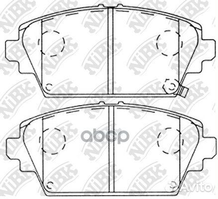 Колодки пер. nissan primera P12,almera tino PN8