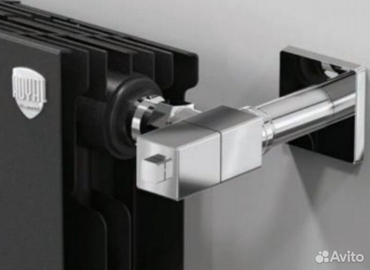 Вентиль ручной регулировки Royal thermo cube, угловой, (2 шт) хром