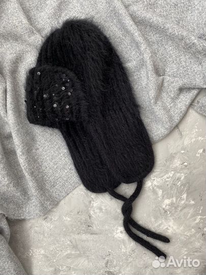 Ушанка из пуха норки