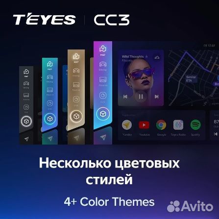 Магнитола Teyes CC3 2K 3-32 на Лада Веста