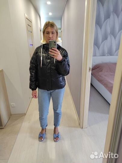 Куртка кожаная женская 46 размер