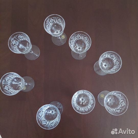 Рюмки хрустальные 8 шт.Югославия