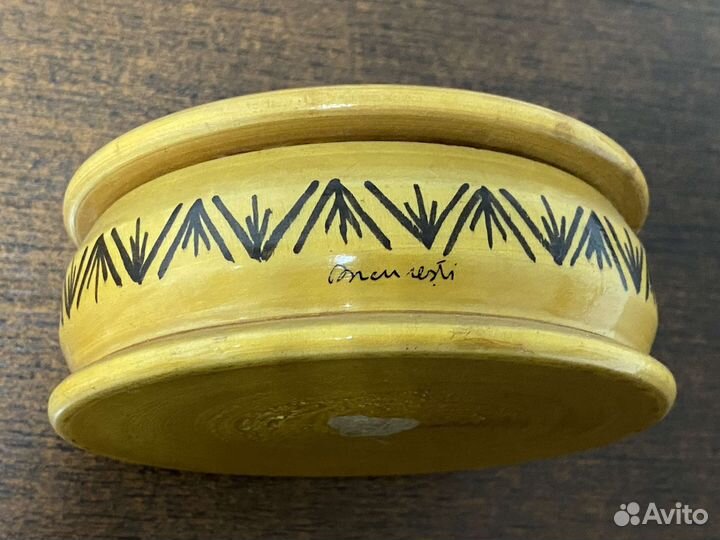 Лакированная шкатулка. Винтаж. Роспись. Балканы