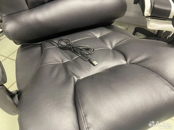 Компьютерное игровое кресло геймерское с массажем