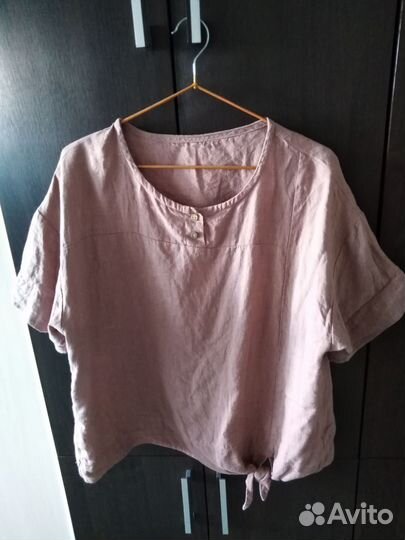 Блузка лен 50 размер