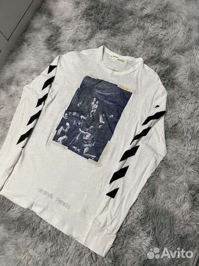 Лонгслив Off White оригинал белый