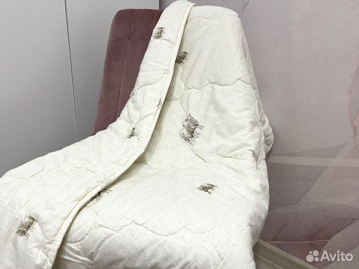 Одеяло 100*140 из овечьей шерсти