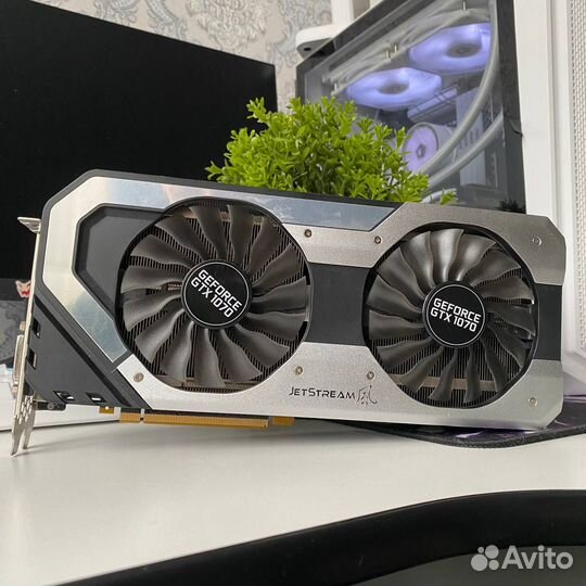 Видеокарта palit GTX 1070 super jetstream