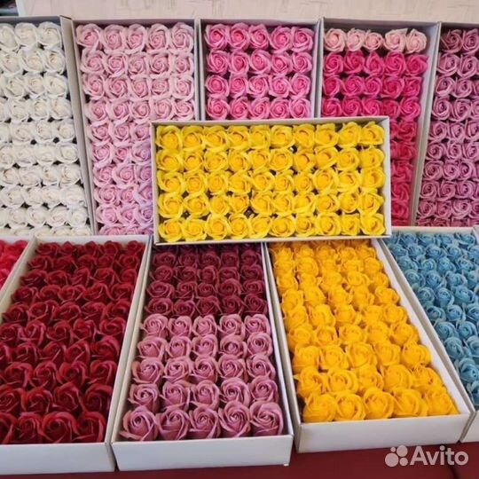 Мыльные розы 50 шт (оптом)