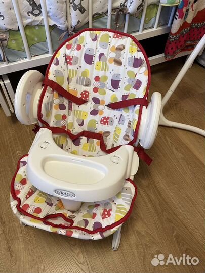 Детские электронные качели шезлонг