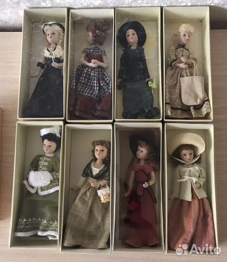 Фарфоровые куклы дамы эпохи