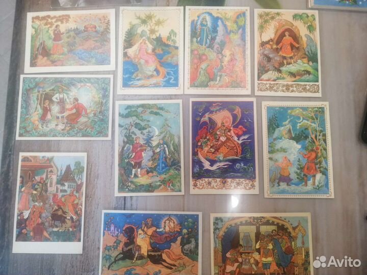 Открытки мультфильмы, сказки. Цена за все
