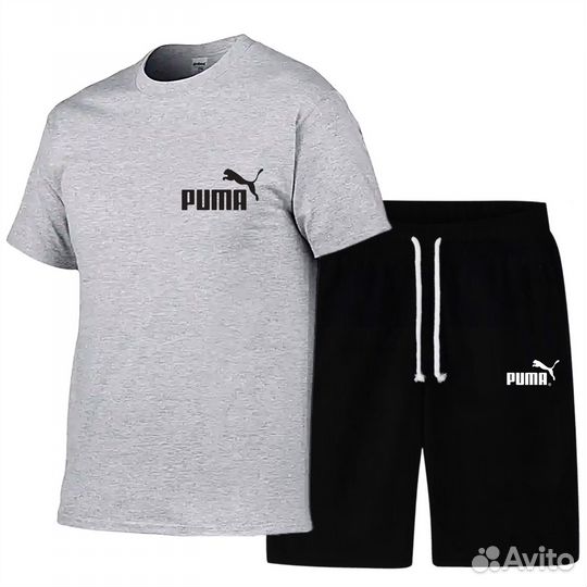 Летний костюм puma шорты и футболка
