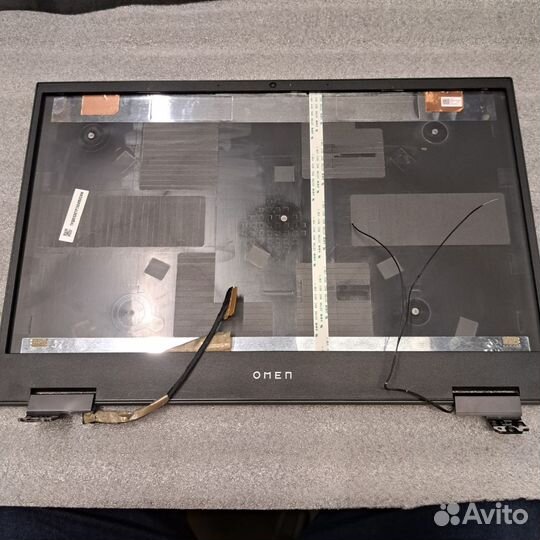 Крышка матрицы с петлями и шлейфом HP omen 15