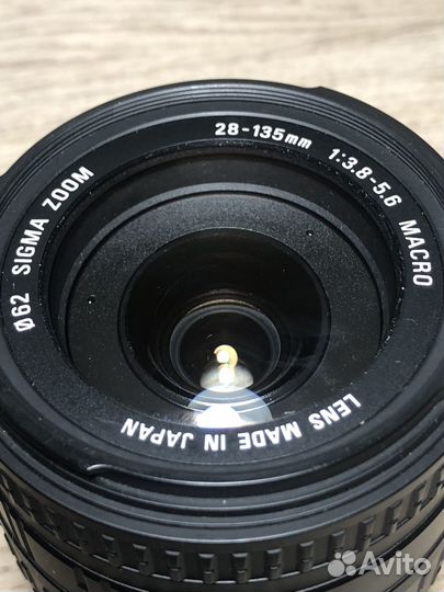 Объектив sigma zoom 28-135mm 3,8-5,6 canon ef