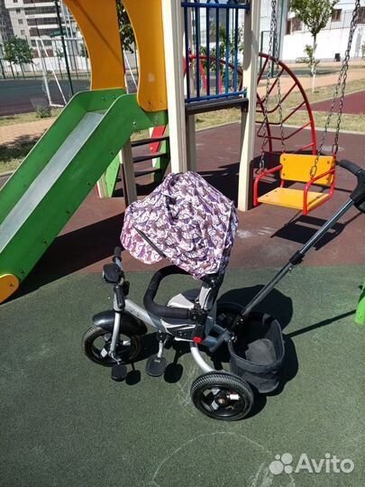 Детский велосипед с родительской ручкой