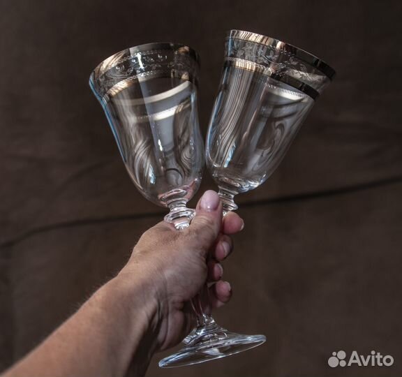 Бокалы рюмки фужеры Богемия Bohemia вино водка