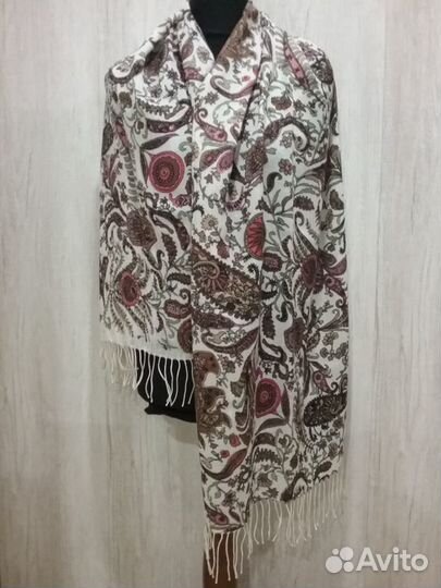 Шарф-палантин, натуральная шерсть, много расцветок