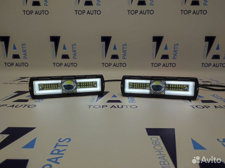 Птф LED 40W + дхо с универсальным креплением