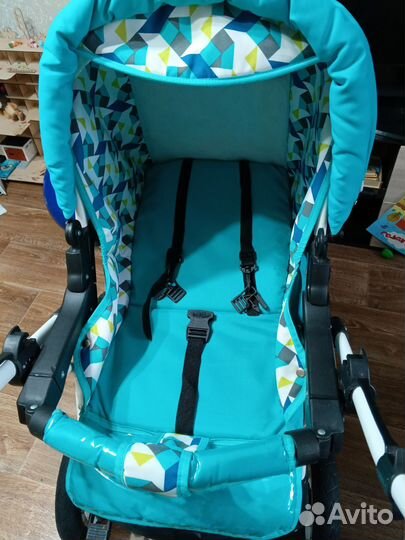 Коляска 3 в 1, трансформер, польская, Indigo