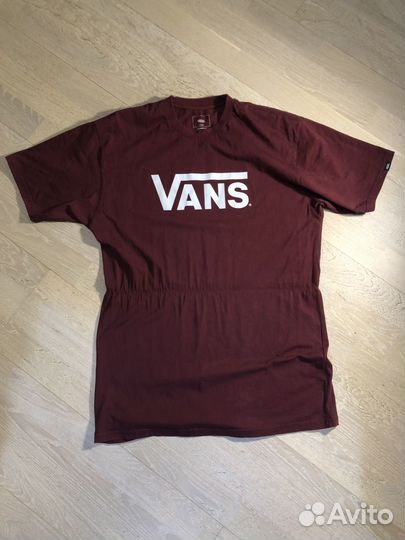 Футболка Vans бордовая
