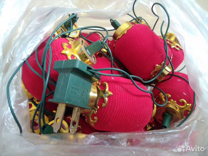 Ушки заячьи с подсветкой и мяч теннис