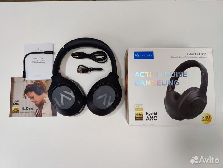 Блютуз наушники Haylou S30 ANC HiRes новые