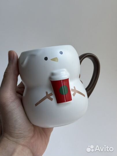 Кружка Starbucks снеговик Япония 2018