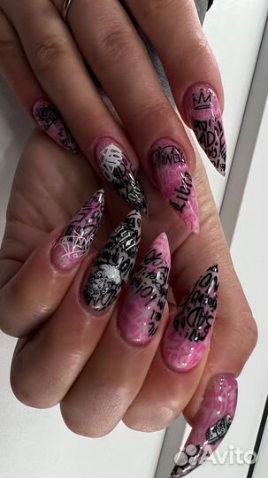 Маникюр с покрытием гель лак / Наращивание ногтей