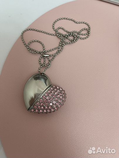 Кулон флешка флеш-накопитель сердечко