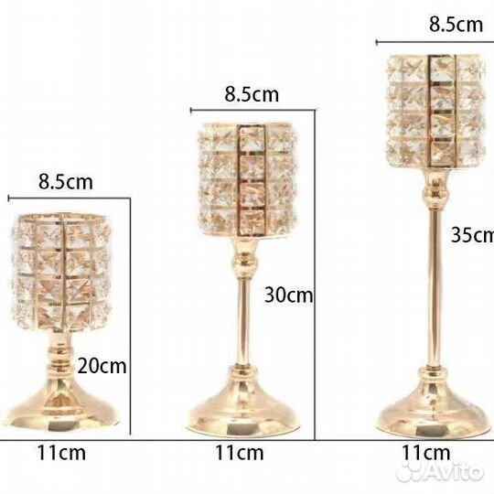 Подсвечник 3 шт