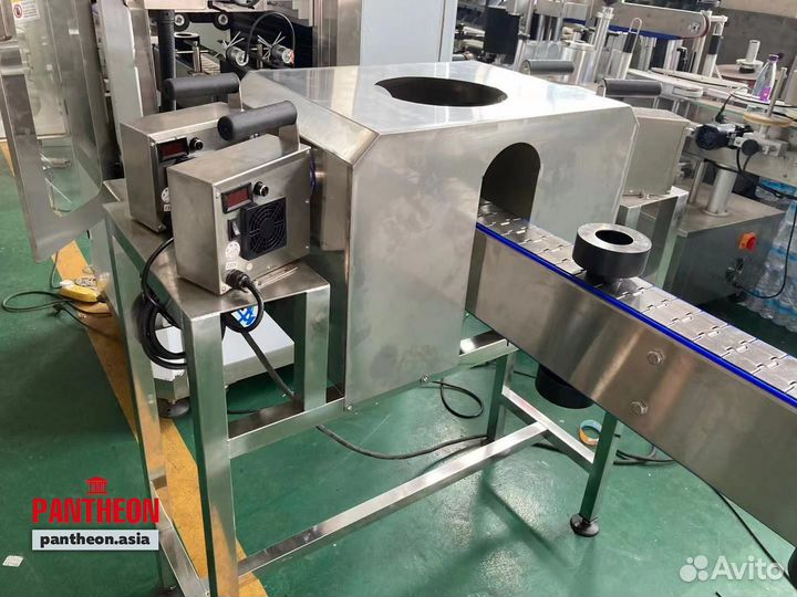 Этикетировочная линия с применением термоусадки