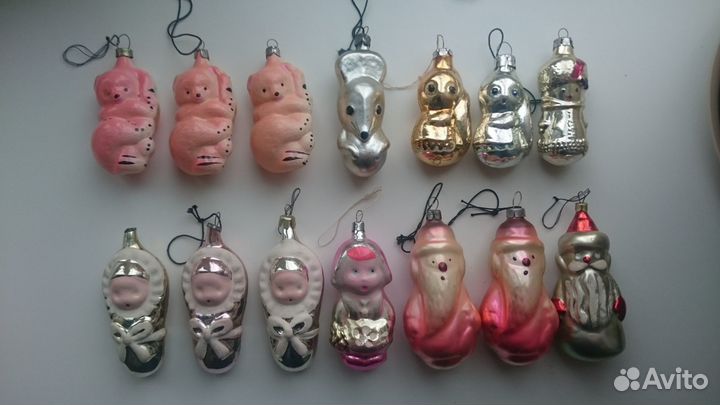 Елочные игрушки винтаж