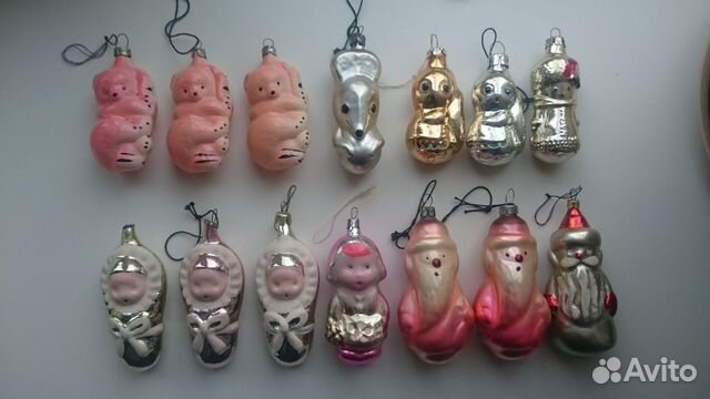 Елочные игрушки винтаж
