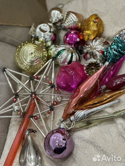 Ретро ёлочные игрушки 70го года