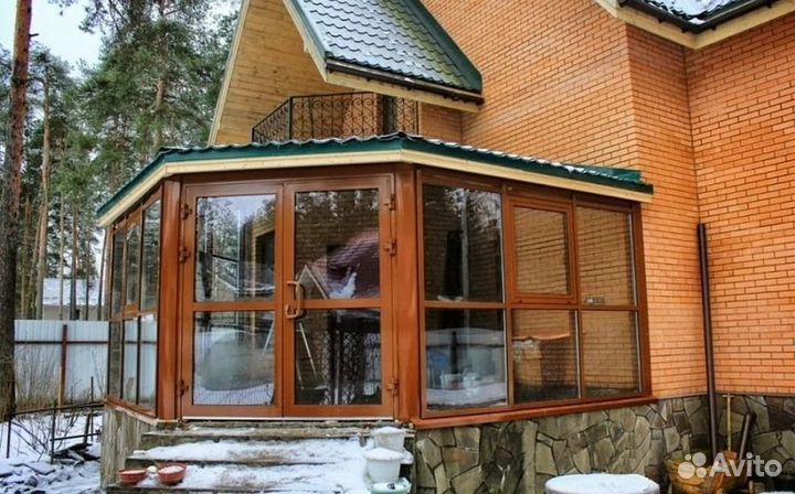 Остекление беседки раздвижное