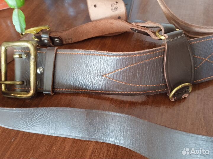Армейский офицерский ремень портупея 1979г