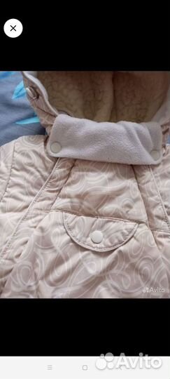 Зимний комбинезон трансформер для новорожденных