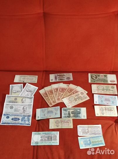 24 купюры СССР, Монголия, Вьетнам, Украина 1961-93