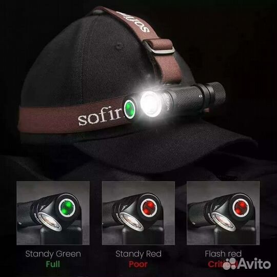 Налобный фонарь Sofirn SP40 с аккумулятором