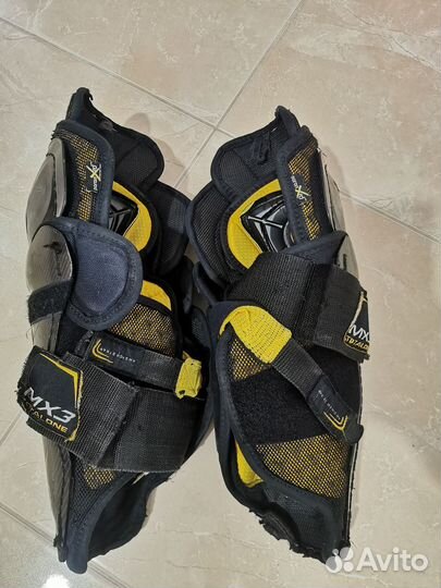 Щитки хоккейные детские Bauer Mx3 р-р. 11