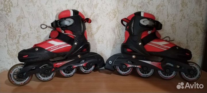 Роликовые коньки Action детские, раздвижные 31-34