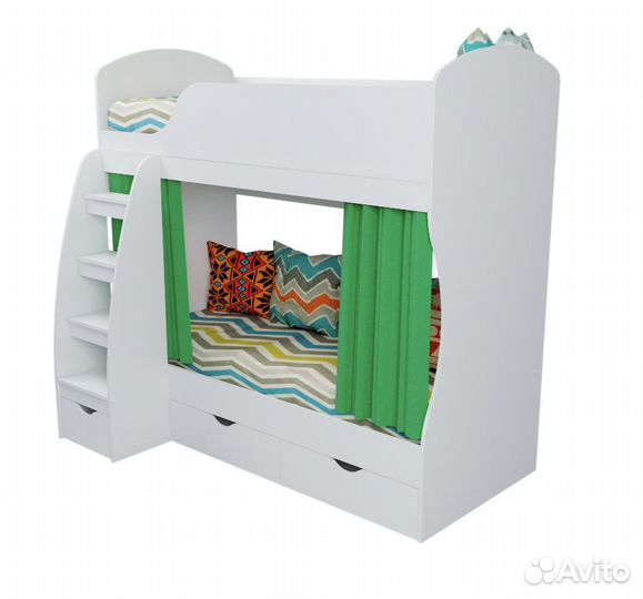 Кровать 2-х ярусная серии Умка (правая/левая)