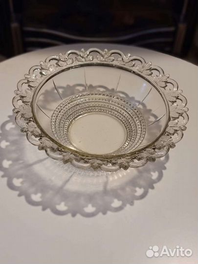 Цветное стекло ссср,сервиз Ажурный