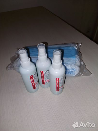 Набор антисептиков 3 шт. + маски