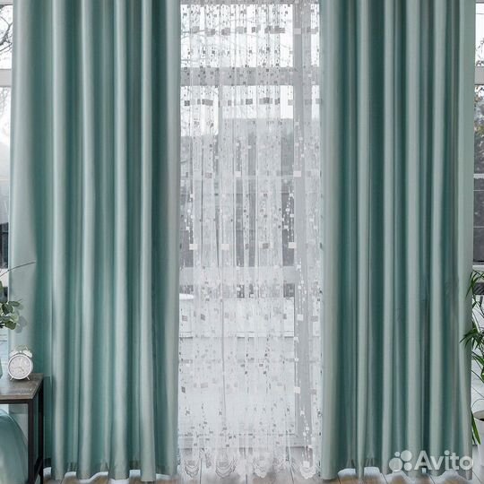Комплект Шторы и Тюль Адора Топаз+Мона