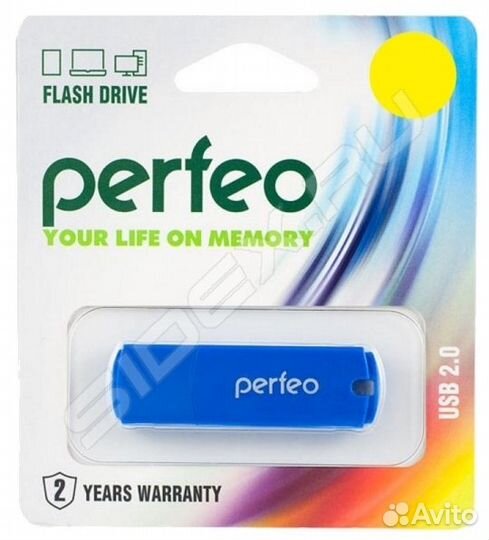 Флешка USB 16 Гб perfeo C05 синяя USB 2.0